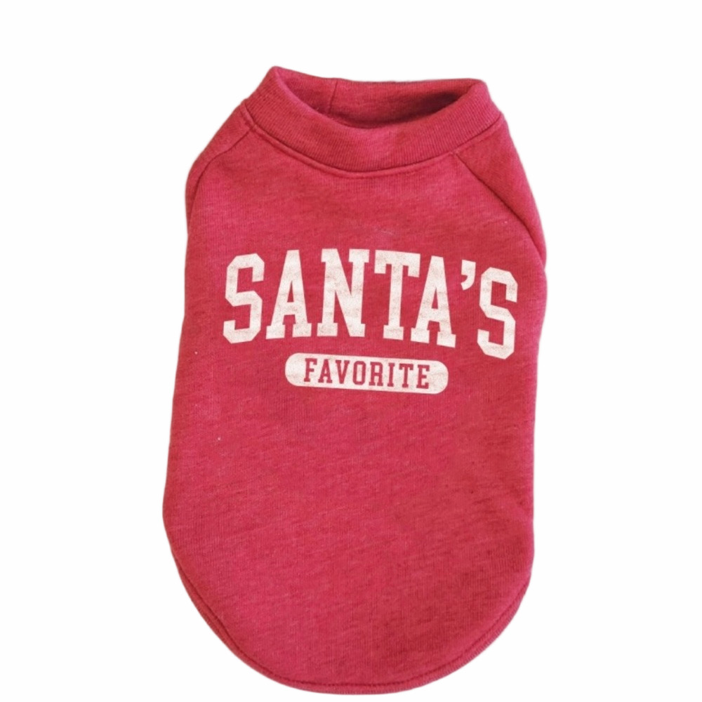 Pet Sweater with Santa's Favorite Print